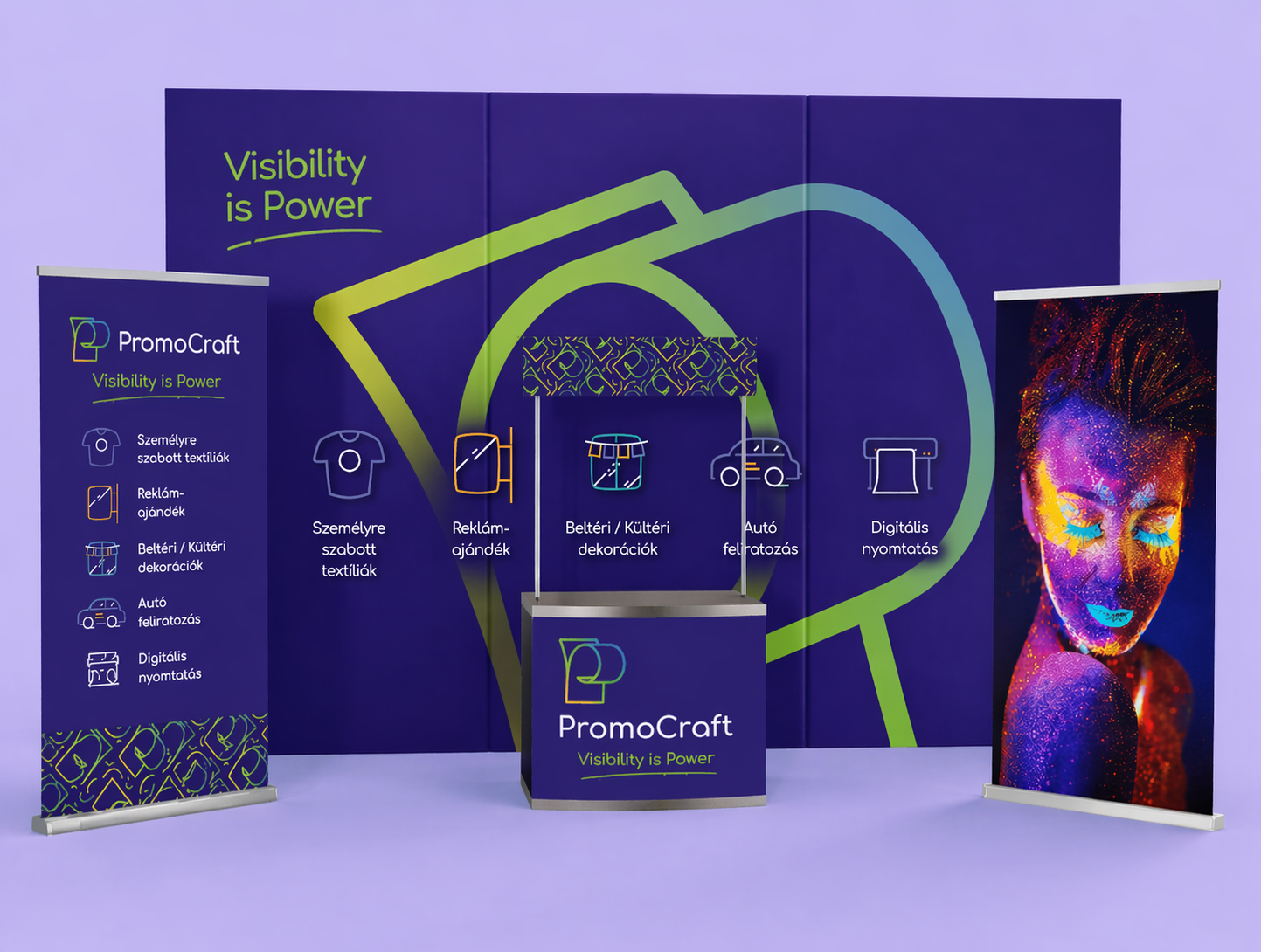 Személyre szabott termékek pop-up üzletekhez – Promocraft