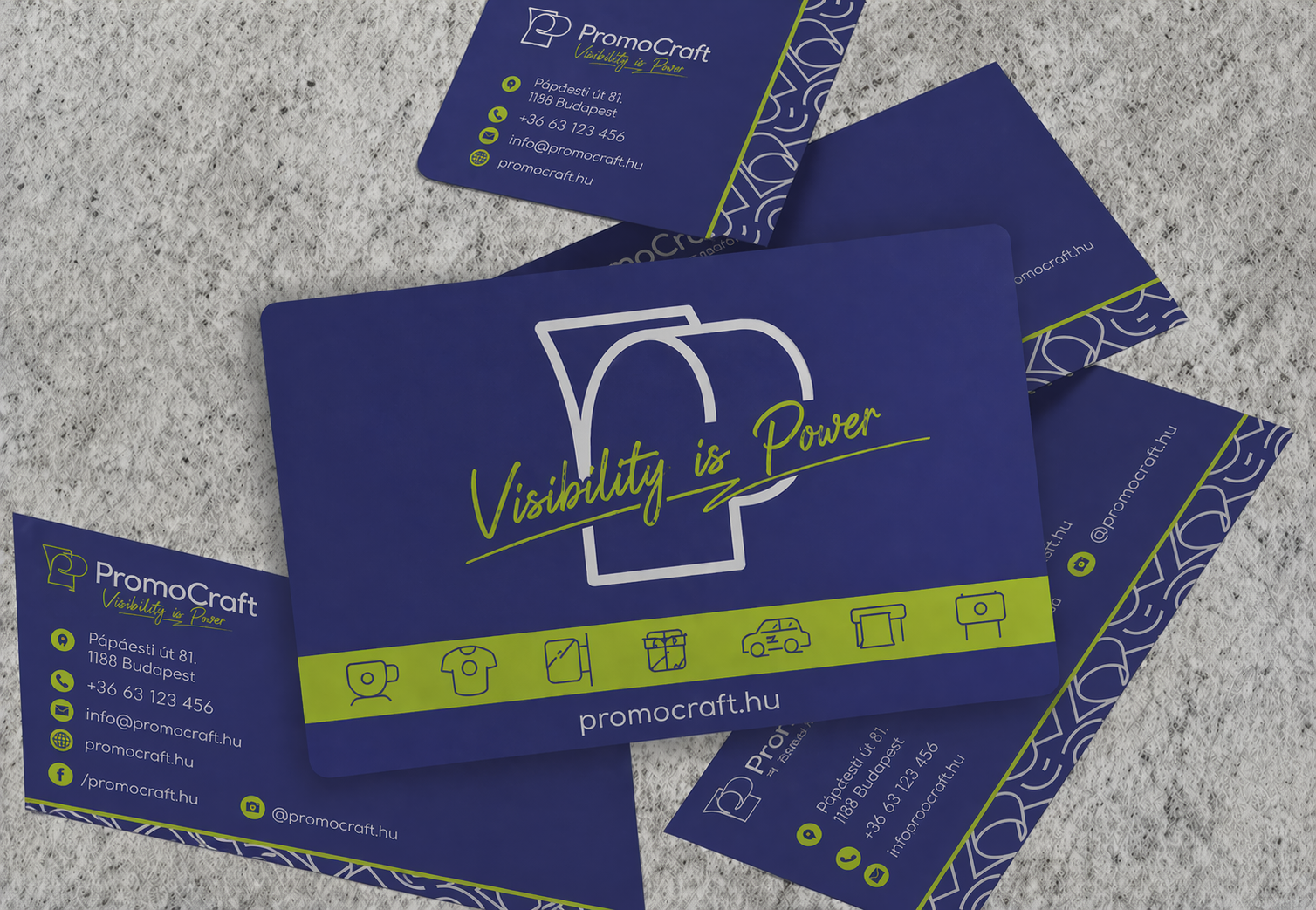 Személyre szabott névjegykártyák kisvállalkozásoknak – Promocraft